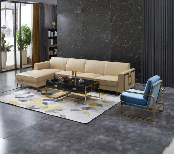 Design Polster Couch Wohnlandschaft Ecksofa Polster Sitz Garnitur Sofa