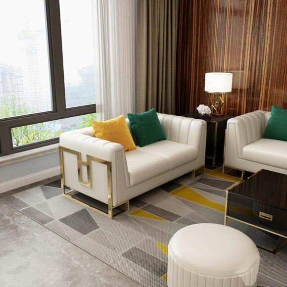 Design Zweisitzer Sofas Couch Polster Moderne Couchen Sofa 2 Sitzer