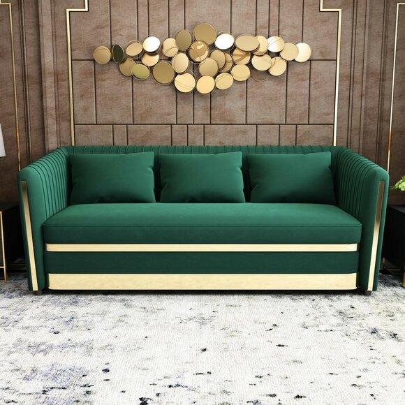 Dreisitzer Couch Polster Design Sofa Sitz 3er Sofas Zimmer Möbel Moderne
