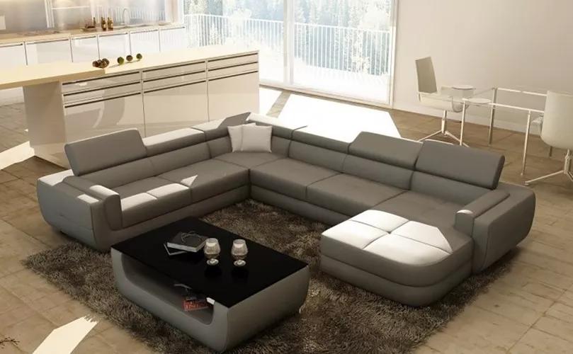 Wohnlandschaft Moderne Ecksofa Polster Design Eckcouch Sofa Sitz Garnituren 2tlg