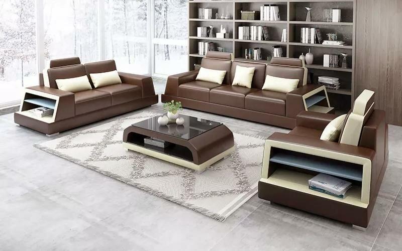Design Sofa Sofagarnitur 321 Sitzer Couchtisch Garnituren Leder Set Gruppe 4tlg