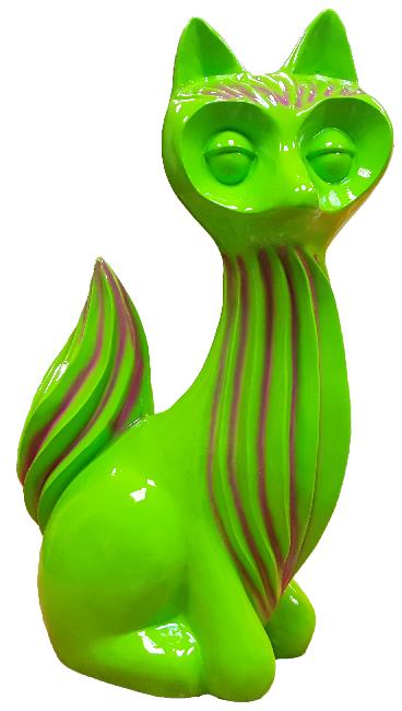 Abstrakte Figur Fuchs Figuren Abstrakt Statuen designer Loft bunte Skulpturen