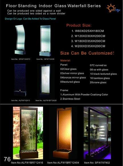 Moderne Trennwand Wasserwand Wände Wasserfall Water Wall Led