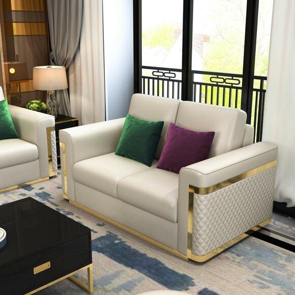 Sofa Couch Polster 2 Sitzer Sofas Couchen Sitz Garnituren Design Club