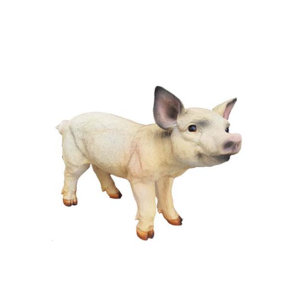Abstrakte moderne dekorative Skulptur eines Schweins, Skulpturenhöhe 45 cm