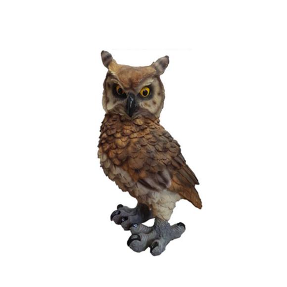 Garten Dekoration Vogel Eule 45cm Figur Statue Skulpturen Figuren Statuen