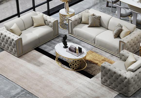 Sofagarnitur 3+2+1 Sitzer Klassischer Wohnlandschaft Sofas Couchen Polster