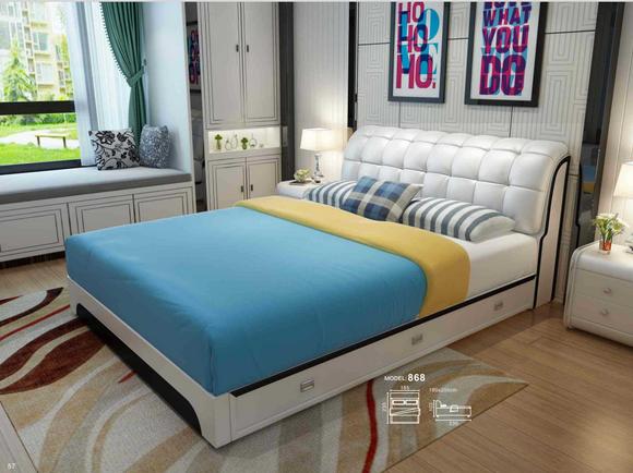 Doppelbett Bett Ehebett Design Luxus Luxur Polsterbett Designbett Leder