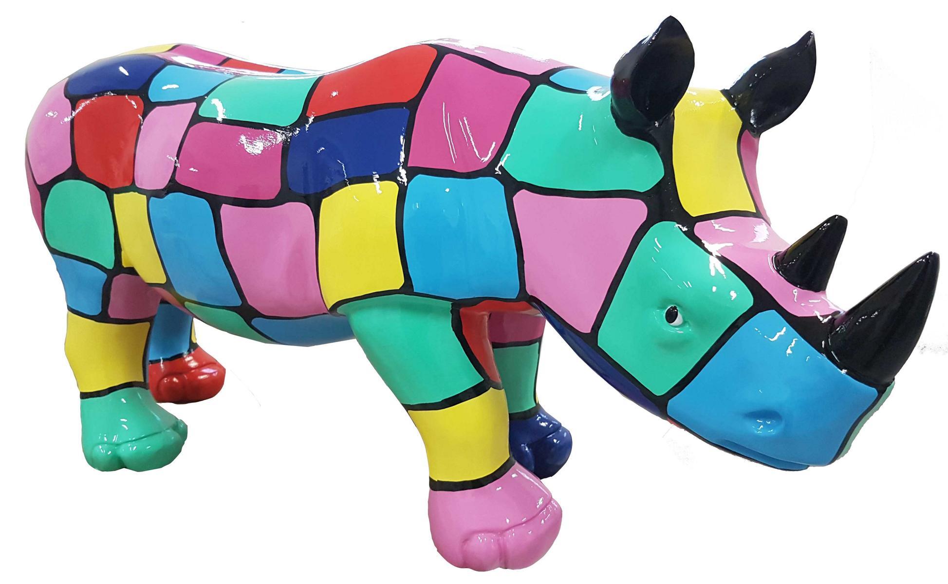 Designer Abstrakte Figur Moderne Figuren Dekoration Nashorn Garten Skulpturen