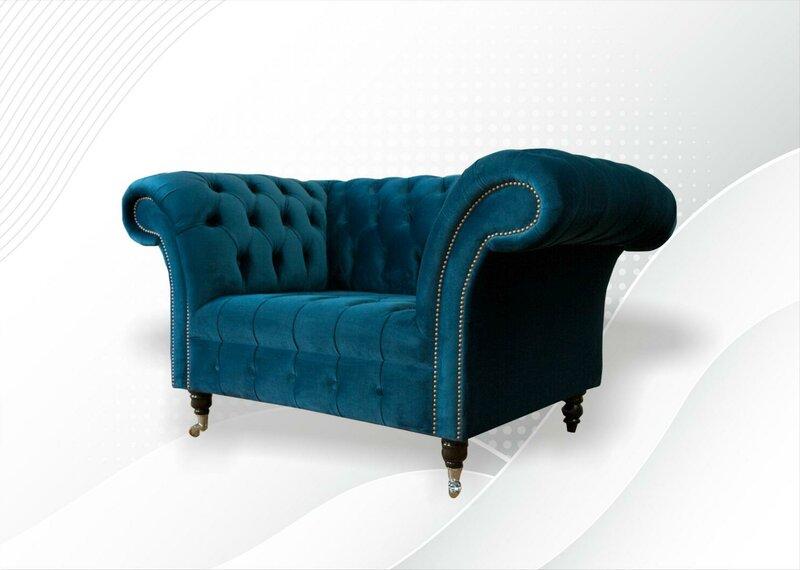 Chesterfield Türkis Wohnzimmer Modern Design Couchen Sofa Kreative