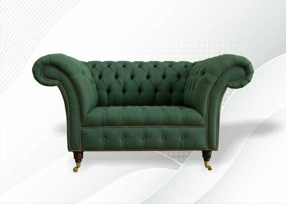 Chesterfield Textil Grün Kreative Möbel Neu Wohnzimmer Modern Design