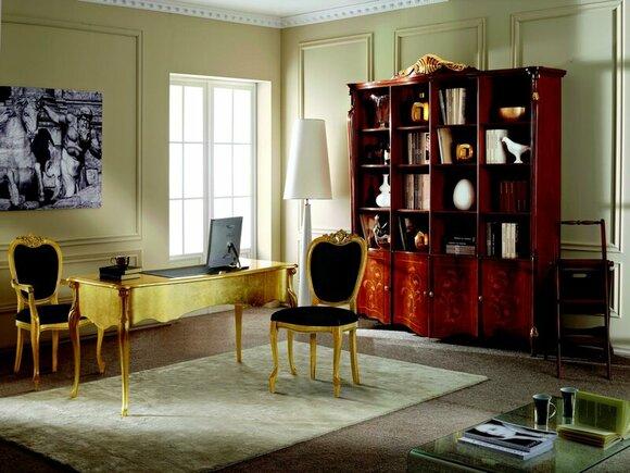 Designer Möbel Tisch Gold Wohnzimmer Holz Tisch Italienische Luxus
