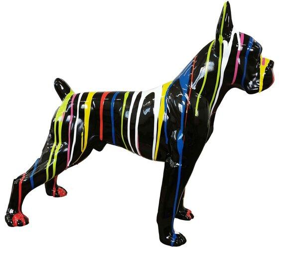 Dekoration Hund Design Figur Statue Moderne Figuren Garten Skulptur Statuen Neu