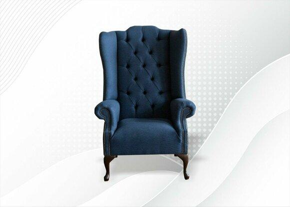 Chesterfield Sessel Textil Stoff Kreative Möbel Neu Wohnzimmer Modern