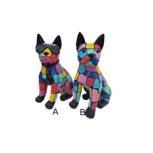 Hund Abstrakte Dekoration Deko Figur Statue Figuren Statuen Skulptur