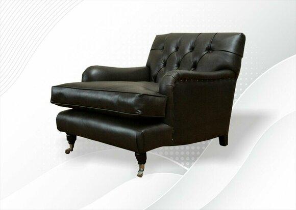 Chesterfield Sessel Leder Braune Wohnzimmer Luxus Modern Kreative