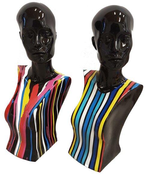 Design Figuren Skulpturen Moderne Frauen Büste Skulptur Deko Dekoration Abstrakt