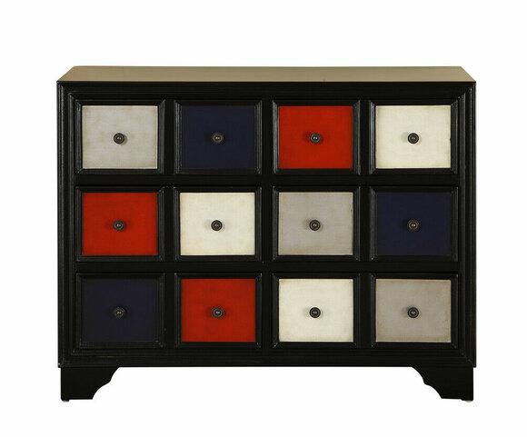 Kommode Apotheken Schubladenschrank Schrank echt holz Schubladenschrank