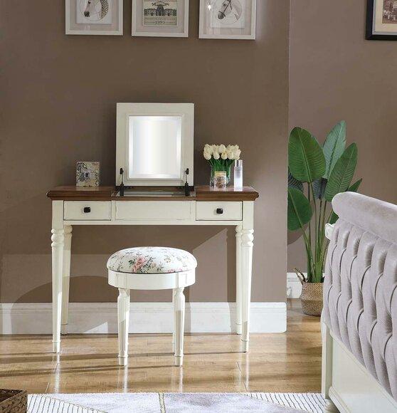 Schminktisch Spiegel Luxus Konsole Kommode Schlafzimmer Konsolentisch Holz Neu