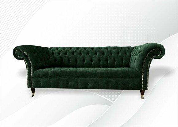 Chesterfield Grün Dreisitzer Sofa Design Couchen Polster Sofas Couch