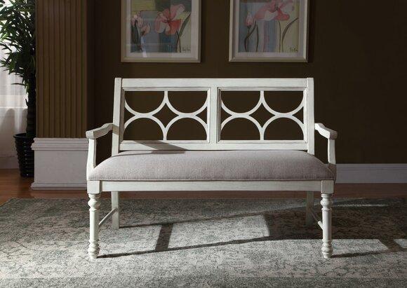 Hocker Bank Original Textil Echte Handarbeit Massiv Holz Bänke Möbel
