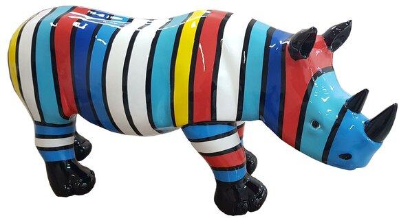 Designer Figur Statue Moderne Figuren Dekoration Nashorn Garten Skulpturen Neu