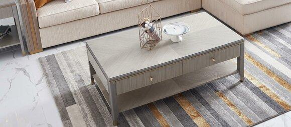 Klassischer Luxus Designer Couchtisch Sofa Wohnzimmer Tisch Beistell Tische Holz