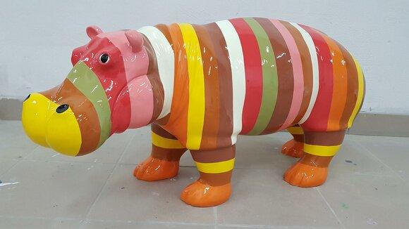 Abstrakte Designer Abstrakte Figur Moderne Figuren Dekoration Nilpferd