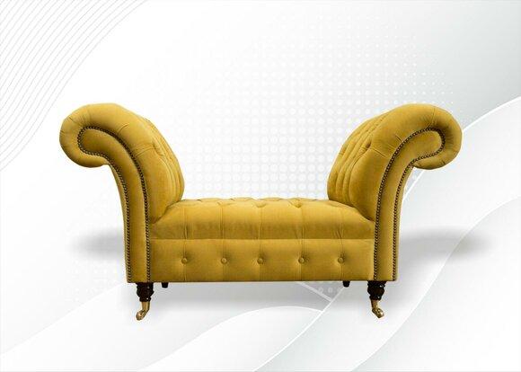 Polster Design Chesterfield Stoff Couch Sessel 1.5 Sitzer Sofas Lounge