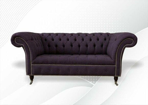 Zweisitzer Wohnzimmer Designer Ledersofa Couchen Polster Sofa Sofas