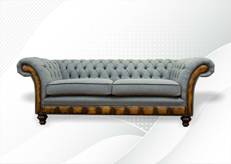 Grau Chesterfield Modern Luxus Grau Sofa Wohnzimmer Design Couchen