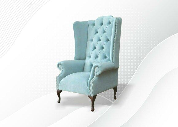 Sofa Chesterfield Sessel Fernseh Couch 1 Sitzer Textil Stoff Couchen Polster
