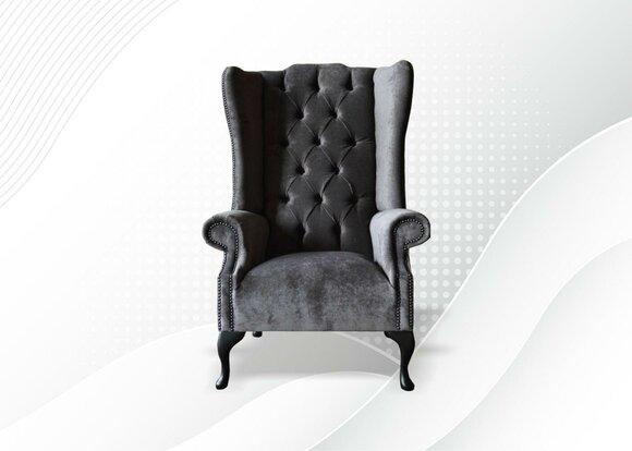 Ohrensessel Sessel Fernseh Einsitzer Sofa Couch Polster Stoff Relax Neu