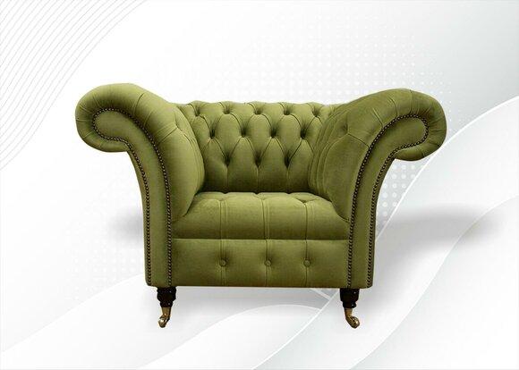 Sessel Luxus Sessel Hotel Polster Stühle Moderne Einsitzer Designer Grün