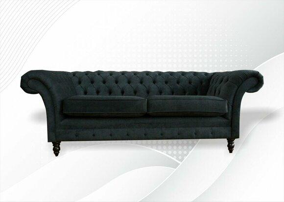 Chesterfield 3 Sitzer Big xxl Möbel Sofa Modern Design Textil Wohnzimmer