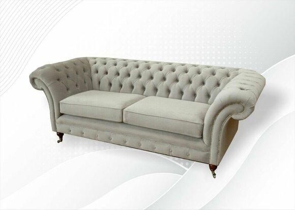 Chesterfield 3 Sitzer Beige Kreative Möbel Big xxl Wohnzimmer Modern