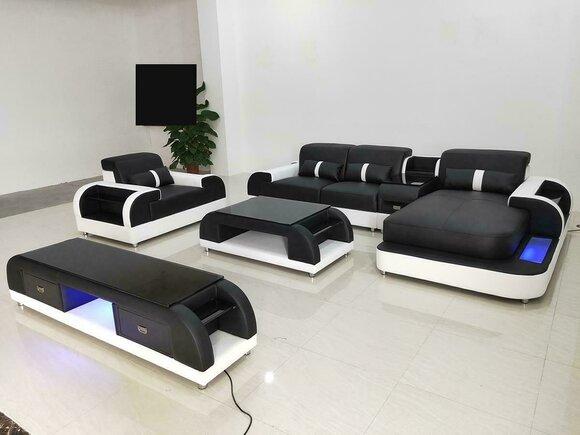 Ecksofa Couch Sofa Couchen Sidebaord Design Wohnlandschaften Sofagarnituren Neu