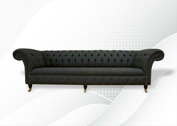 Klassische Chesterfield Sofa Couch Polster Sofas Couchen Textil Leder