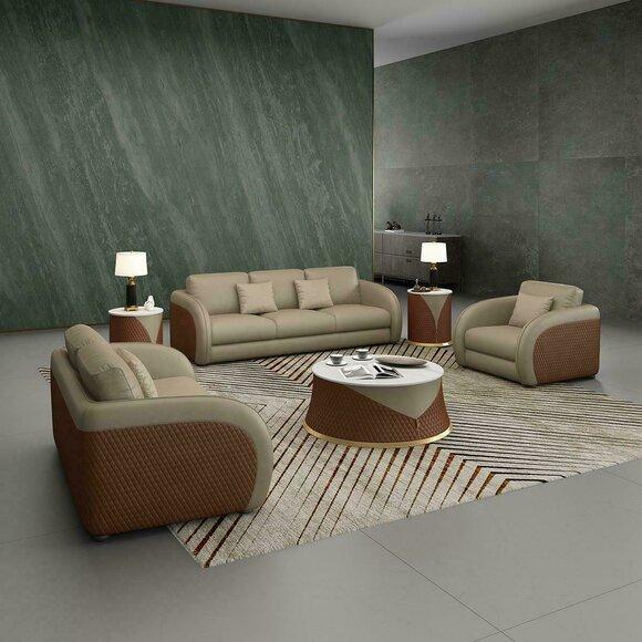 Sofagarnitur 3 2 1 Sitzer Set Design Sofa Polster Couchen Couch Modern