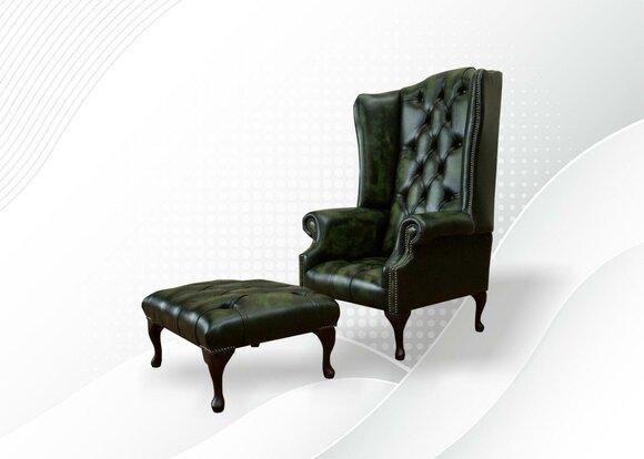 Klassische Ohrensessel Sessel Couch Sofa Polster Sitz Lounge Relax Club