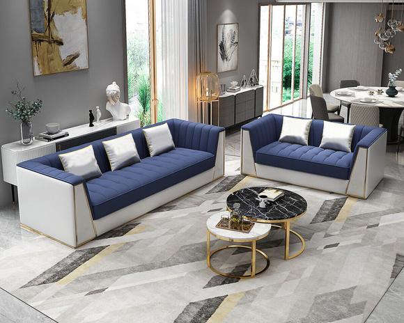 Designer Sofagarnitur Luxus Sofa Couch Polser Set Garnitur 3 2 Sitzer 2 tlg. Set