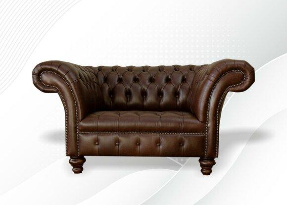 Sessel Chesterfield Polster Relax Stoff Textil Leder Lounge Club Einsitzer Neu