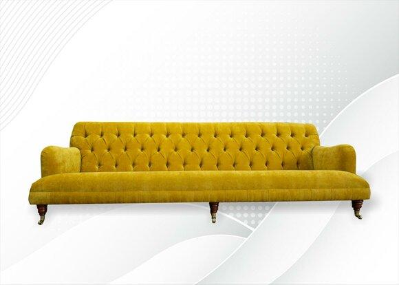 Chesterfield 4 Sitzer Wohnzimmer Modern Design Couchen Sofa Neu Möbel