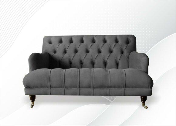 Sitz Design Polster Couch 2 Sitzer Zweisitzer Sofa Sofas Couchen Textil Stoff