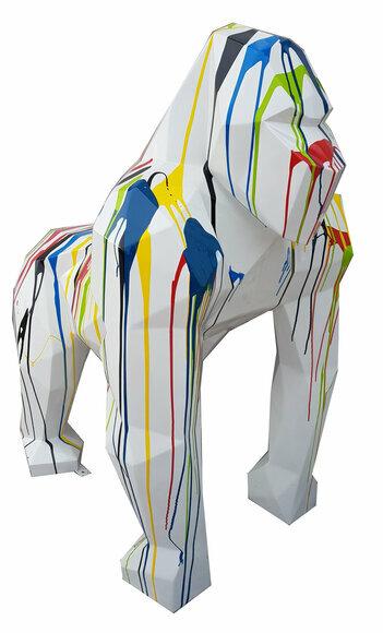 Designer Figur Statue Moderne Figuren Statuen Dekoration Deko Gorilla