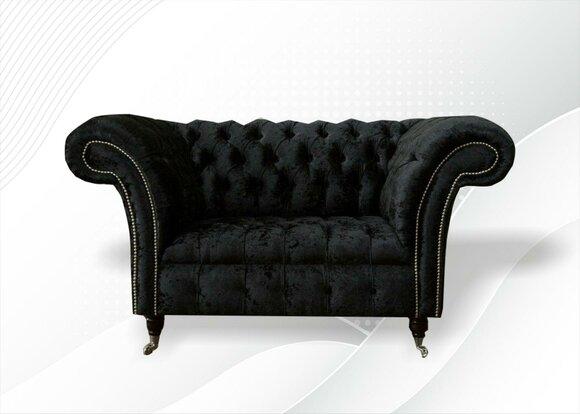 Chesterfield Sessel Design Polster Sofa Couch Couchen Sofas Textil Stoff