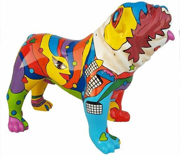 Designer Figur Statue Moderne Figuren Skulptur Hund Dekoration Garten Skulpturen