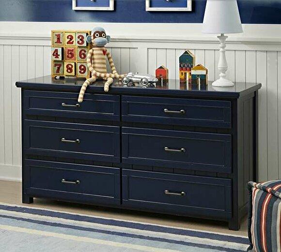 Kommode Sideboard Holz Schränke Schrank mit 6 Schubladen Schlafzimmer Möbel Neu