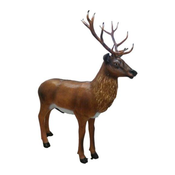 Hirsch Lebensgroße Figur Dekoration Statuen Skulptur Garten Deko Figuren 180cm