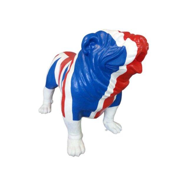 Garten Dekoration Jack Union Bulldog Statue Figur Deko Statuen Skulptur